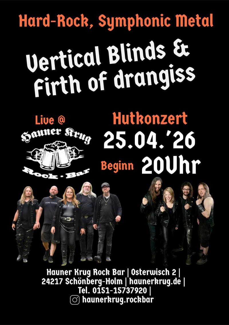 Ankuendigungsbild zu einem Vertical-Blinds-Konzert